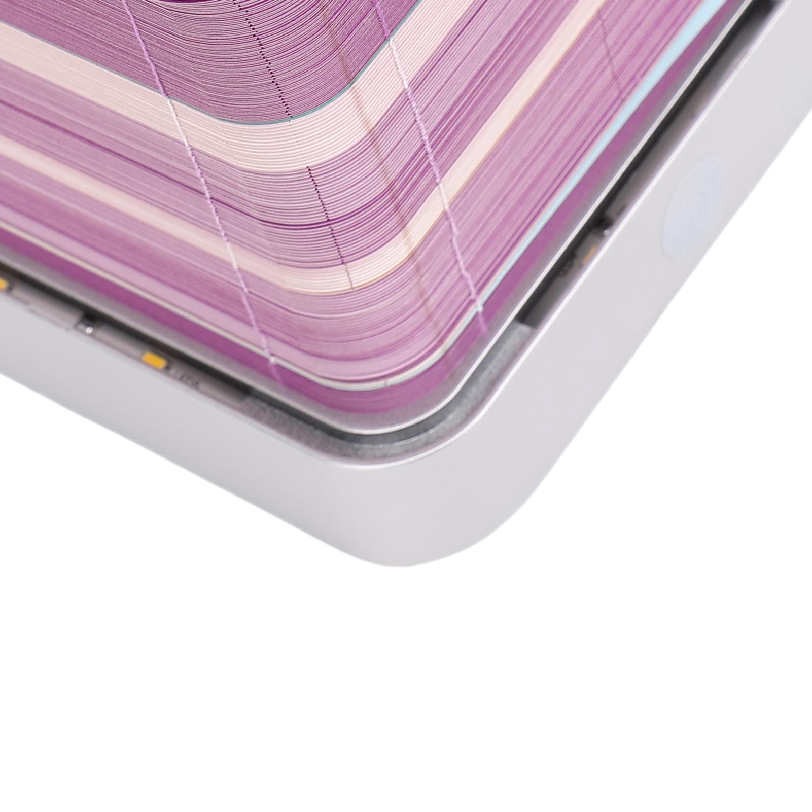 Yajisi Rose Bouquet 3D Memo Pad with Light, 2026 Calendar, Paper Carving Hand Tear Art Notepad Sculpture for Desktop Decor Birthday Gift, Purple (3.86x3.86x3.66 in / 9.8x9.8x9.3 cm)