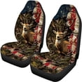 thumbnail image 5 of Pzuqiu Deer Flag Car Seat Covers Set Lightweight Breathable Car Seat Covers Front Seats Back Seats Easy to Install Universal Anti-Slip Driver Seat Cover with Backrest Fit for Car Truck, 5 of 7
