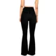 thumbnail image 4 of Pantalones vaqueros ajustados de cintura alta para mujer, ropa de calle, paquete de botonadura única, pantalones de campana de cadera, 4 of 5
