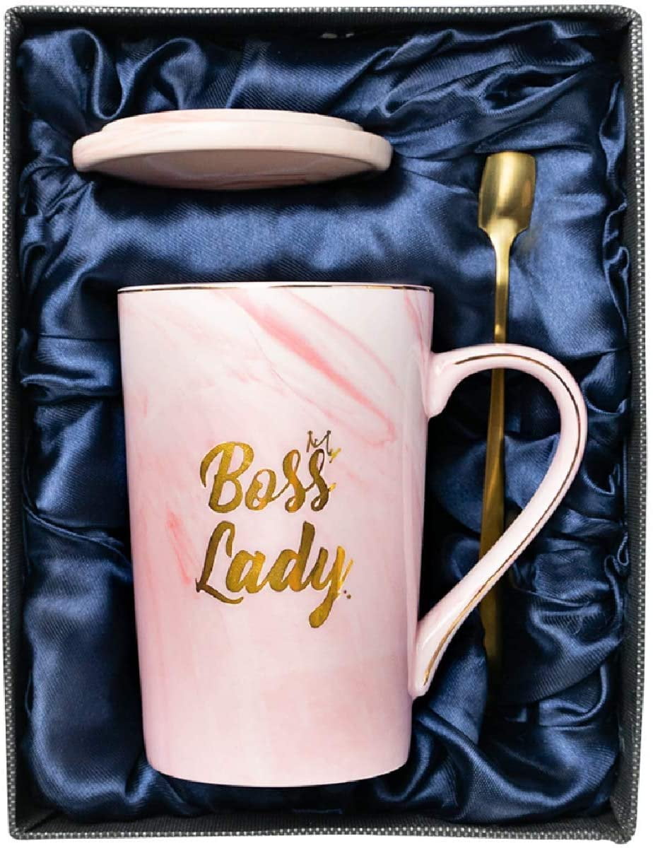 FORTIVO Coffee Mugs For Women, Boss Lady Gifts For Women