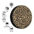 thumbnail image 4 of Fotbe Leopard Print Funda de Llanta de Repuesto con Estampado, Engrosada, Ajuste Universal para Jeep, Remolque, RV, SUV, Camión-17 inch, 4 of 6