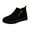 Black1, variant on Women's On Walking Shoes Non Comfort for Work & Outdoor Women's Casual Shoes On Flat Comfortable Loafers For Daily Wear Soft Suede Side Zipper Design With Jeans For Fall Winter