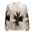 thumbnail image 7 of Abstract Flowers Mom Sweatshirt For Women Long Sleeve Pullover, 7 of 7