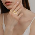 thumbnail image 4 of 10 Piece Set of Retro Carved Geometric Rings Jewelry for Women, 4 of 8