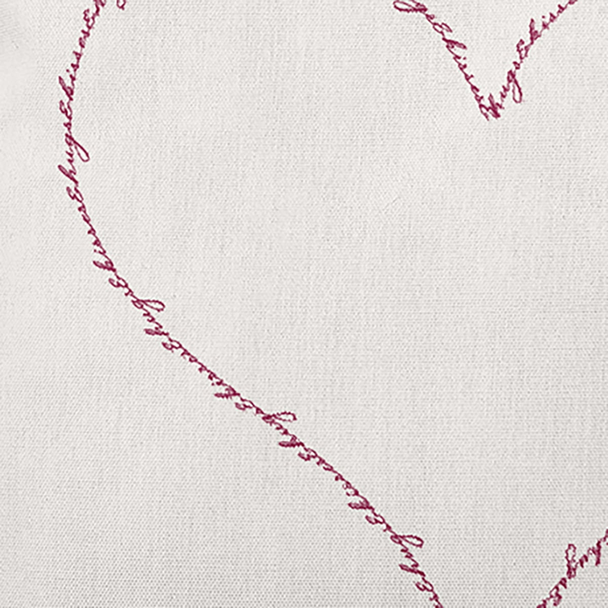 26"x26" Simply Daisy Hugs & Kisses Heart Poly Accent Pillow, Magenta Qty 1