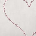thumbnail image 2 of 18"x18" Simply Daisy Hugs & Kisses Heart Poly Accent Pillow, Magenta Qty 1, 2 of 5
