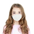 thumbnail image 4 of DALIX Kids Cotton Face Mask Reuseable Washable in White Made in USA - XXS-XS Size 3 Pack, 4 of 5