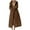 Brown, variant on Aloohaidyvio Women's Long Winter Coat Warm Windproof Quilted Puffer Jacket Thicken Puffy Parka With Hood,Sizes XL
