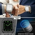 thumbnail image 3 of ZUNPAI Watches for Men with Luminous Calendar Waterproof, Men's Wristwatch Fashion Quartz Analog Leather Steel Strap Watch, 3 of 8