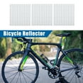 thumbnail image 2 of Unique Bargains 36 Pcs Bicycle Reflector Reflective Version Durable ABS Night Visibility Cycling for Bike, Mountain Bike, Wheels, Wheelchair White, 2 of 6