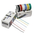 thumbnail image 3 of Cbazy Kit de cables de conexión (kit de cables trenzados) Cable eléctrico de caucho de silicona flexible de calibre 28, 6 colores, 32,8 pies cada uno, 28 Awg, 3 of 5