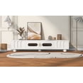 thumbnail image 6 of Euroco Modern TV Stand with Storage Cabinets and Drawers, Cable Management Hole and Metal Handles, Entertainment Center, 6 of 9