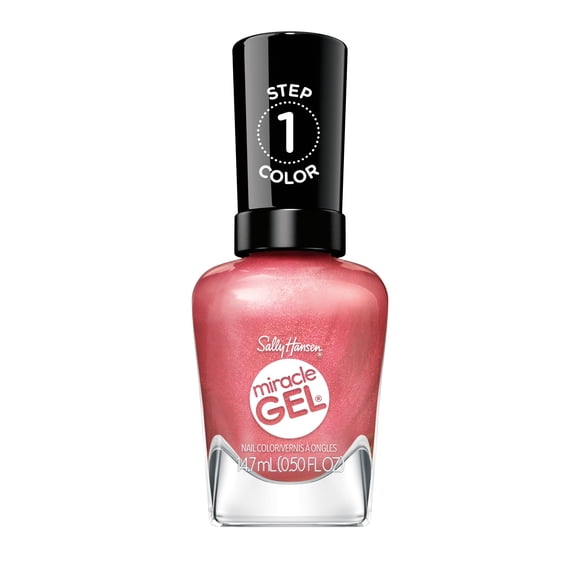 Sally Hansen Miracle Gel Supercharged Pinks Nail Polish, With a Color Grip Complex , Long-Lasting , Salon-Quality Results, 14.7 ml