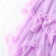 thumbnail image 6 of YUEJUIR Women's Tulle Skirt Ruffle Multilayer Mesh A Line Tier Tutu Prom Wedding Long Tulle Skirts (White,One Size), 6 of 6