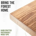 thumbnail image 2 of Restore Sunset Cedar Solid Wood Desk Tabletop, 2 of 8