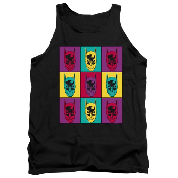 Batman Warhol Batman Adult Tank Top Black
