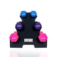 thumbnail image 1 of Kit Mancuernas Dobles de Vinil 2/3/5lb Con Soporte Rack Gym Marthing Pesas y Base Soporte Almacenamiento Diseño Estable Compactas Resistentes y Funcionales para Entrenamiento en Casa y Gimnasio, 1 of 8