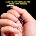 thumbnail image 2 of Uail Tips Makartt Coffin, 500 unidades, tapa completa, transparente, remojo, 2 of 9