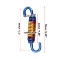 thumbnail image 3 of Unique Bargains 2 Pcs Universal Motorcycle Exhaust Pipe Spring 58mm 2.28" Stainless Steel Modified Accessory Gold Tone, 3 of 6