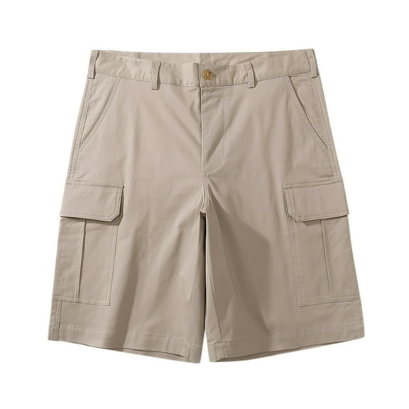 Akiihool Mens Shorts Cargo Men's Fashion Cargo Shorts (Khaki,3XL)