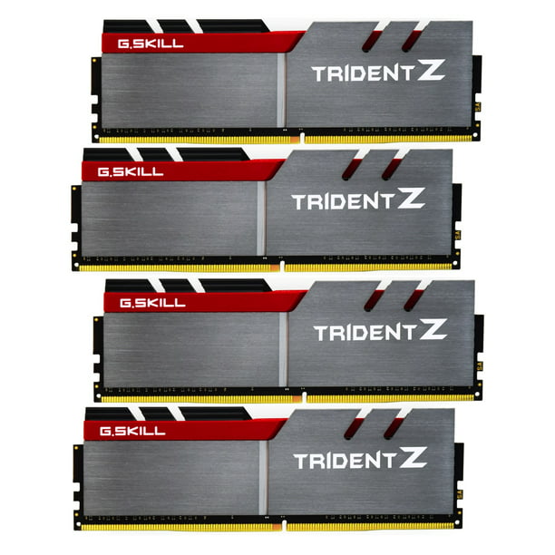 32GB G.Skill DDR4 Trident Z 4000Mhz PC4-32000 CL18 1.35V Quad Channel Kit (4x8GB) for Intel - Walmart.com