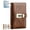 Dark Brown, variant on 100 Transparent Pocket Currency Collectors Album, Lockable A6 Savings Binder with 3-Digit Code Lock – Double-Sided Sleeves for Banknotes, Bills & Vouchers