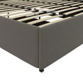DHP Maven Platform Bed with Storage, King, Gray Linen