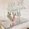 8Pcs Coat Hanger Polymer Clay Soft Pottery Earrings Stand Organizer