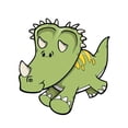 thumbnail image 2 of Green Triceratops Baby Dinosaur Wall Decal Sticker by Wallmonkeys Vinyl Peel & Stick Graphic for Boys (12 in H x 9 in W), 2 of 4