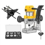 DEWALT Compact Router Fixed/Plunge Base Kit DWP611PK - Variable Speed 1.25 HP - Corded Electric