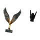 thumbnail image 5 of Estatua de la casa,Estatua de ala hecha a mano,artesanía de resina para cafetería,Escultura de alas extendidas,adorno artesanal,Estatua del gesto de la roca,Estatuas y figuras de dedos con, 5 of 8