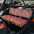 thumbnail image 3 of ZIATUBLES Universal UTV Front Seat Covers, 2-Pack Fits for Kawasaki Mule, Waterproof, Scratch-Resistant and Easy-Clean Protective Covers for Outdoor Farm Ranch (Zebra Stripes Flame Print), 3 of 8