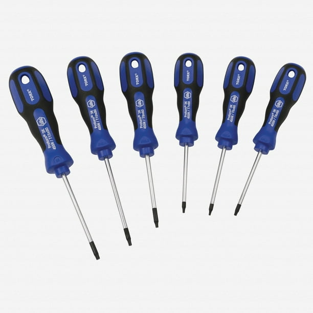 Wiha 45598 6 Piece 3K Ergonomic Torx Screwdriver Set