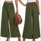 thumbnail image 3 of Pantalones de Yoga de Pierna para Mujer, Informales, Holgados y Cómodos, de Cintura Alta, con Bolsillos. Verde XXL, 3 of 6