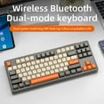 thumbnail image 6 of FREEWOLF M87 Wireless Keyboard and Mouse Set, 87keys Bluetooth Dual Mode Keyboard Mouse Kit with Rainbow-light RGB,PBT Ballcaps, 6 of 9