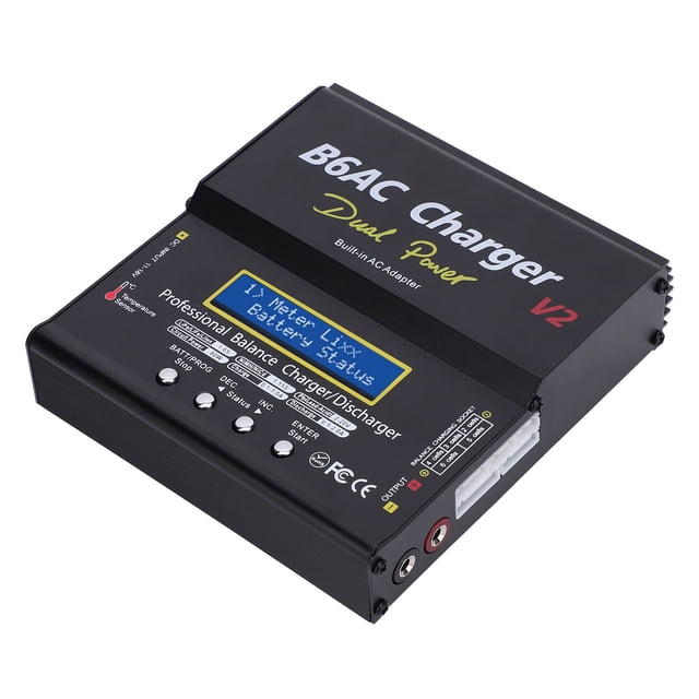 Intelligent Balance , Balance Discharger Digital Battery Pack Aluminum Alloy Charging Current 7A B6AC 80W