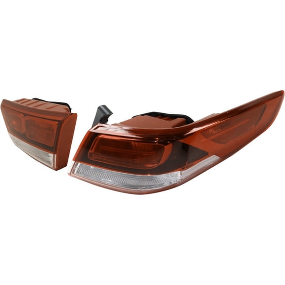 Set of 2 Tail Lights Taillights Taillamps Brakelights Passenger Right Side Pair