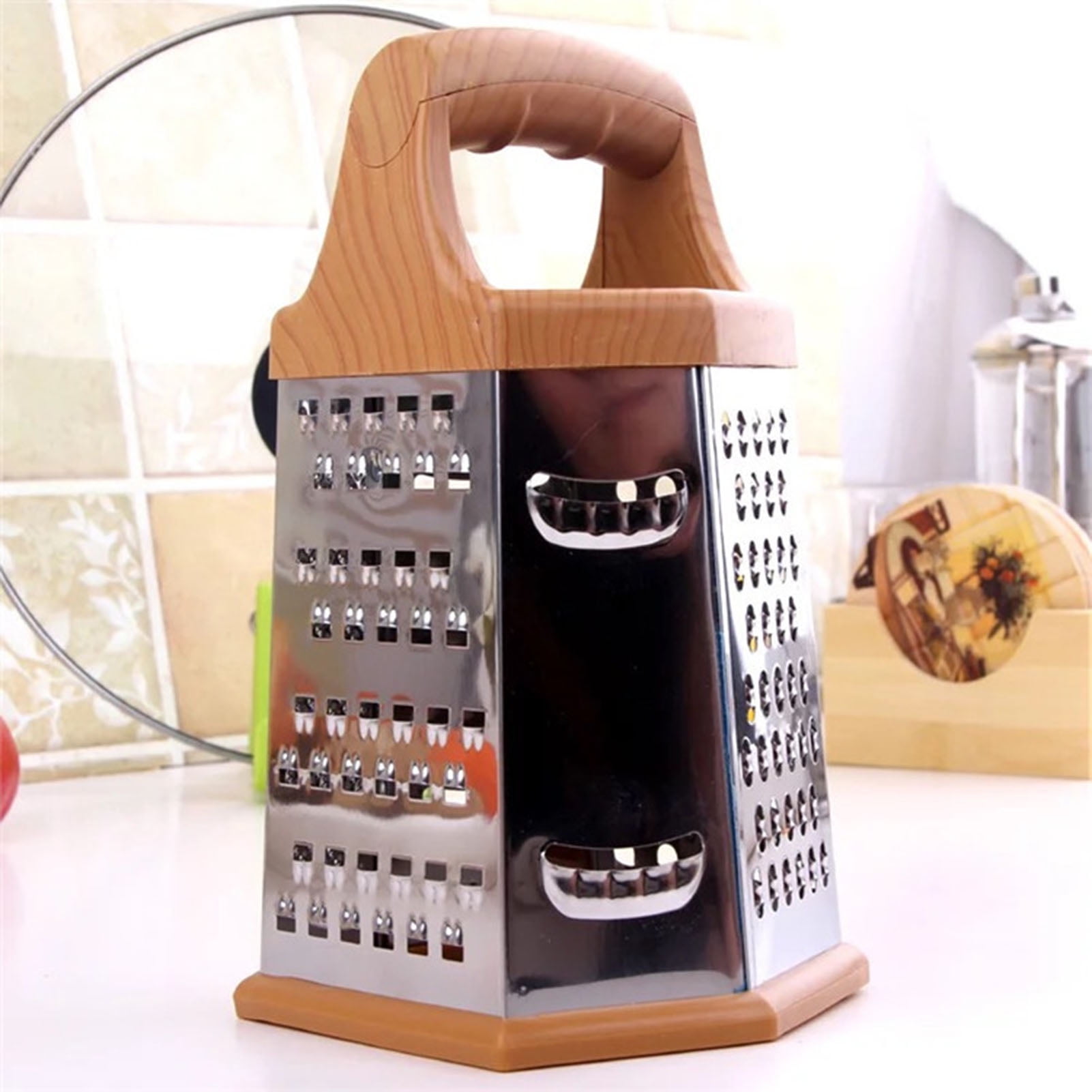 Multifunctional Stainless Steel Grater Square Tray and Peeler With a G —  CHIMIYA