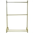 thumbnail image 3 of Miumaeov 2 Tier Garment Rack Heavy Duty Metal Free-Standing Clothing Rack Closet Organizer Gold, 3 of 13