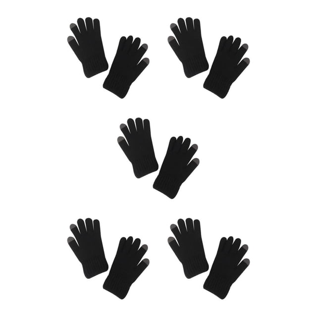 Minnieouse Guantes de punto gruesos para hombre, calentadores de manos deportivos, guantes de invierno con pantalla táctil de punto, accesorios para Type2 NO2 Minnieouse CBP468504