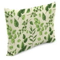 thumbnail image 4 of Jordan Manufacturing 12" x 19" Natik Aloe Green Leaves Rectangular Outdoor Lumbar Throw Pillow (2 Pack), 4 of 9