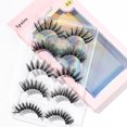 thumbnail image 2 of 2023 nuevo 15-25mm 3D Faux Mink Hair Cross pestañas postizas 5/10 pares pestañas largas hechas a mano maquillaje grueso herramientas de extensión de belleza Tan Jianjun  unisex, 2 of 2