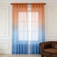 thumbnail image 6 of Ouuluon Blackout Curtains Gradient Sheer Curtains for Bedroom and Living Room, Drapes Sunlight Filtering Privacy Semi Home Decor, 6 of 6