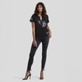 thumbnail image 4 of Women's WEAR by Erin Andrews x Gracie Hunt Black Tennessee Titans Draft Me Lace-Up T-Shirt, 4 of 4