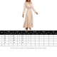 thumbnail image 2 of Vestido Estampado de puntos Cambio lindo Color sólido Mujer con cordones Traje diario Ygjytge Beige T XXL para Mujer, 2 of 5