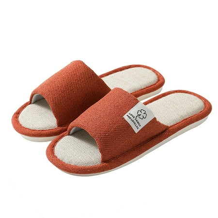 

Careslong Men/Women Open Toe Slippers Non Slip Comfortable Shoes Indoor Outdoor Four Seasons Home leisure Shoes Cotton Linen Slippers