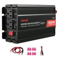 thumbnail image 1 of Inversor de corriente VEVOR de 1000 W, inversor de onda sinusoidal modificada de 12 V CC a 120 V CA, convertidor de cargador para coche con puerto USB y tipo C, 2 salidas de CA, luz indicadora LED, 1 of 9