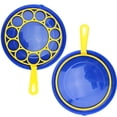 thumbnail image 3 of BESTONZON 3pcs Bubble Bubble Wand Tool Bubble Maker Blowing Set Bubble Plate for Kids Children (1pc Plate + 2pcs Hoop), 3 of 6