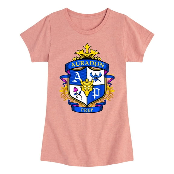 Descendants - Auradon Prep Crest - Toddler And Youth Girls Short Sleeve Graphic T-Shirt