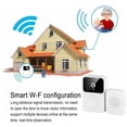 thumbnail image 4 of Timbre inalámbrico conectado con cámara de vigilancia, cámara inteligente Wifi, grabación de vídeo, timbre de puerta (tipo C), tono de llamada recargable múltiple, 4 of 5